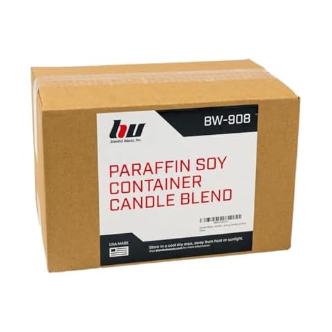Blended Waxes, Inc. Soy Paraffin Blend Wax for Candle Making, Single Pour, Paraffin Soy Blend Candle Wax Pastilles, Clean Air Bulk Wax for Candle Making, White, 10 lb Cover