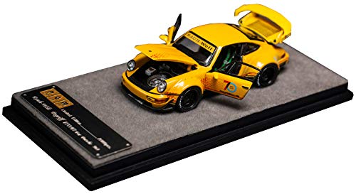 Amazon | PGM 1/64 RWB 964 70th Yellow 完成品 | ミニカー・ダイ 