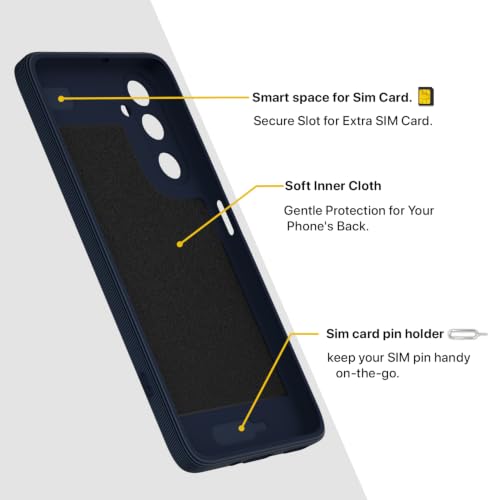 Image of Pikkme Back Cover for Samsung Galaxy M47 5G Soft Matte Silicone Mag-Safe Design (Mag-Safe Not Support) Camera Protection | Slim Fit Bumper Cover (Blue)