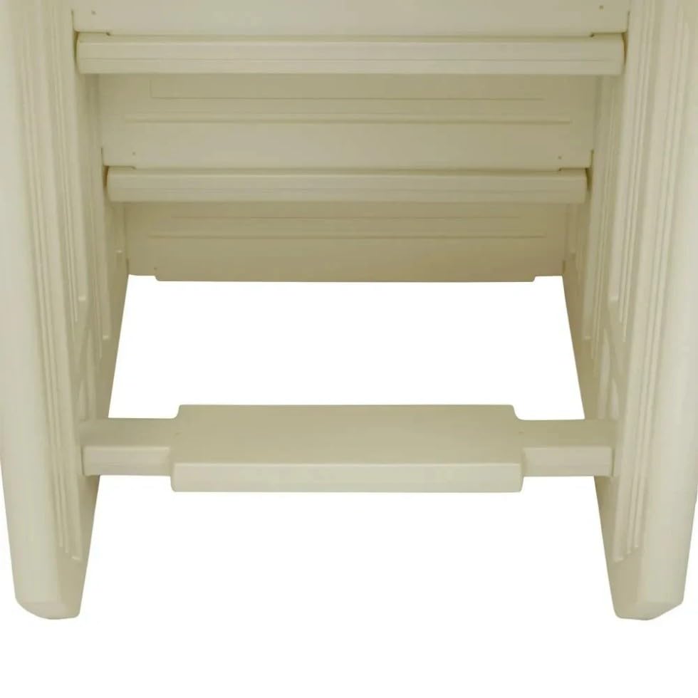 Escalera para piscina escalones Pearl White 81 pulg alto miniatura 3