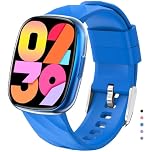 Ucani Kids Smart Watch, 1.75" Fitness Watch with Pedometer, IP68 Waterproof, 100 Sport Modes, Heart Rate, Sleep Tracker, Puzzle Games for Girls Boys Teens 5-16 (Bright Blue)