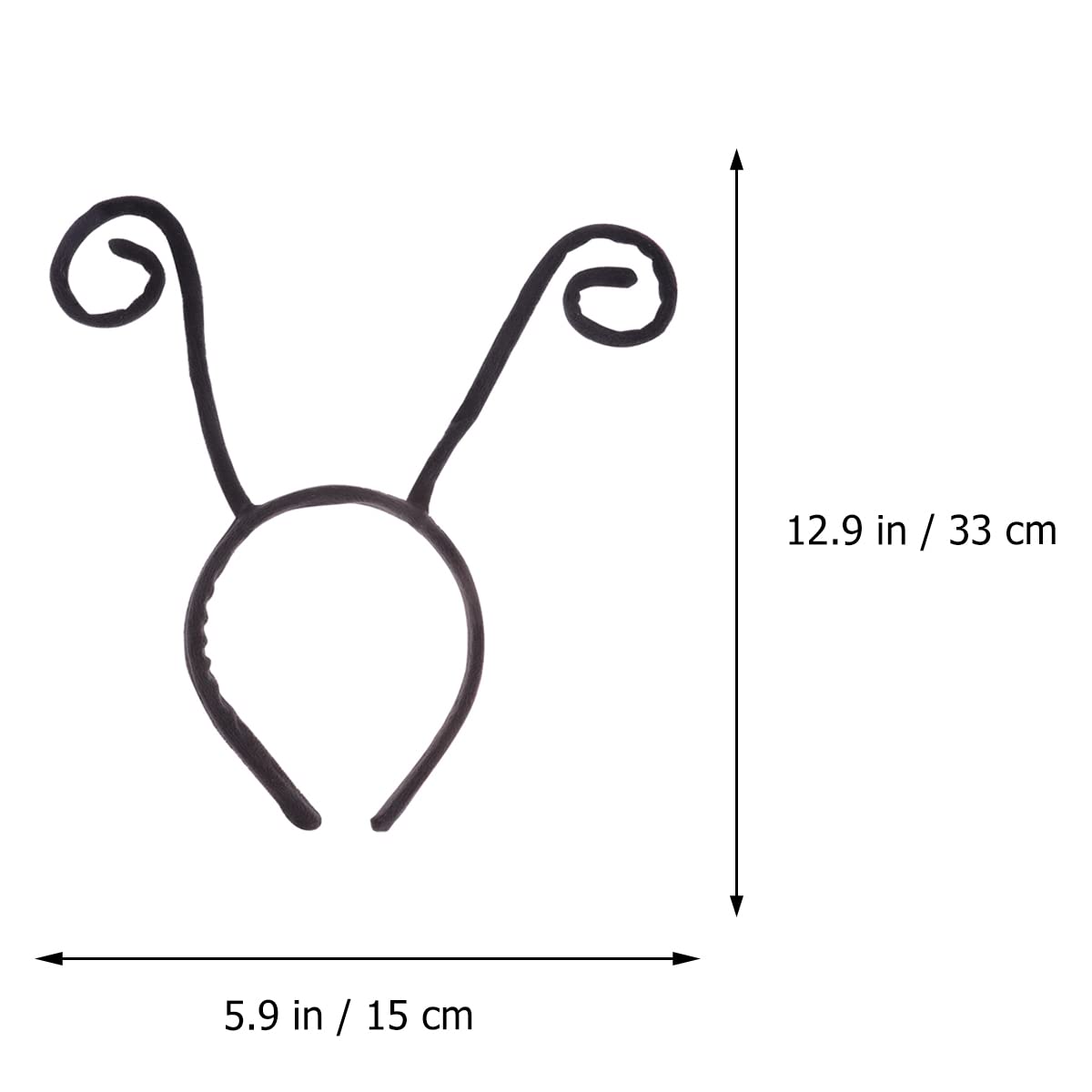 Holibanna Ant Tentacles Headband Bug Antenna Hairband for Adults Halloween Party Dress up Accessories, 1pc Black, M - Image 4