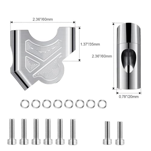 Elevadores de manillar para motocicleta R1200GS LC kit extensor soporte manillar negro 2