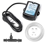 EcoPooluxe Ozone Generator, High Output Ozone Machine for Hot Tubs and Spas, Ozone Kit for Cold Plunge, Hot Tub Ozone Generator for Home 50mg/h, FQT-124, Black
