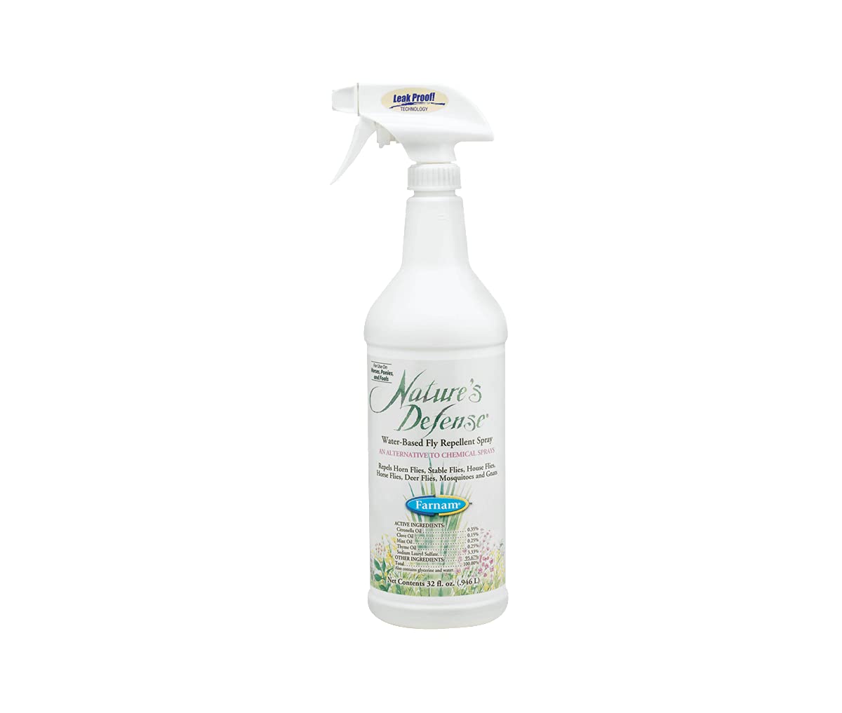 VetNova Nature's Defense® - Spray Natural Repelente para Caballos, 946 ml
