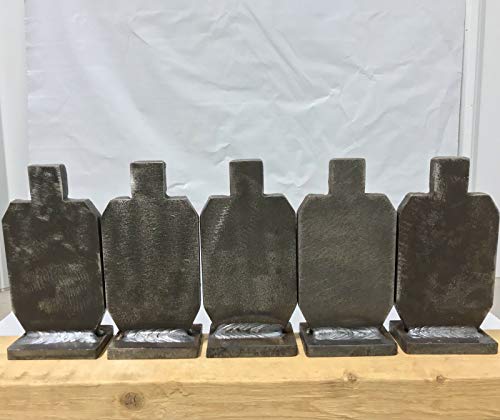 Ar500 3/8" Steel 6” Idpa Knock-Over Shooting Target 5Pc Set #TOP3