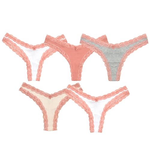 Culottes brésiliennes en dentelle A2Z pour femme lot de 5
