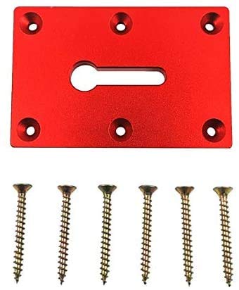 Namvo 1set Zange Befestigungsvorrichtung Montageplatte Befestigungsplatte für Holzbearbeitungstischbefestigung für die Installation der Klemme (Farbe: Rot)