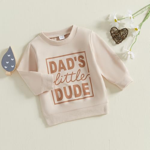 Adobabirl Toddler Baby Boy Crewneck Sweatshirt Cute Letter Print Long Sleeve Shirt Pullover Tops Fall Winter Clothes3