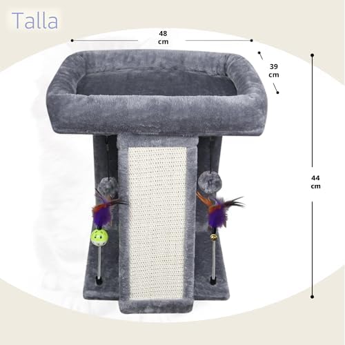 TWDEPART Cat Tree Tower with Cat Scratching Post for — packaging and what arrives in the box