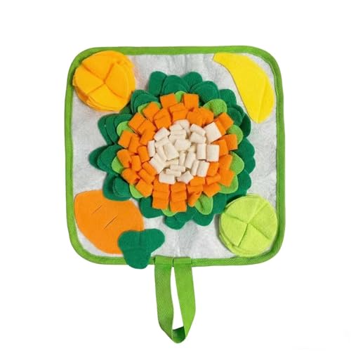 Rabbit Foraging Mat Snuffle Mat for Small Animals Rabbit Toy 11.81x11.81 Rabbits Snuffle Mat Pets Interactive Feeding Matt Treat Dispenser for Bunny Guinea Pigs Ferrets Chinchillas (#A)