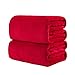 WWYL Coperta di Flanella, Copriletto Queen-Size, Coperta Queen-Size E Calore in Lana Super Soffice E Soffice, Coperta Solida in Microfibra. (Rosso,120x200cm?0.6kg)