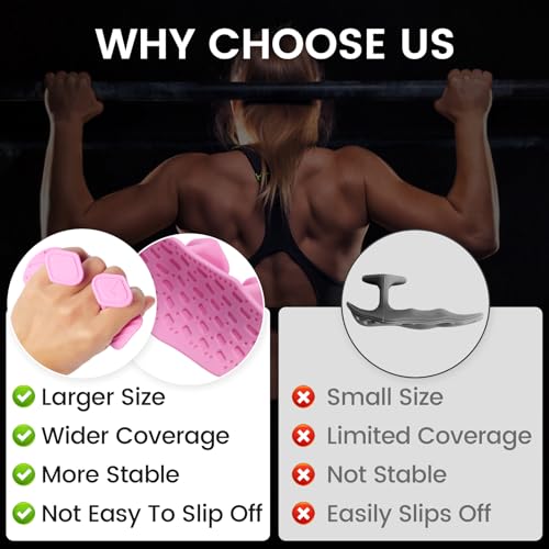Losaria Anti-Slip Workout Grips, Women Weight Lifting Gym Pads for Pull Up - image 3