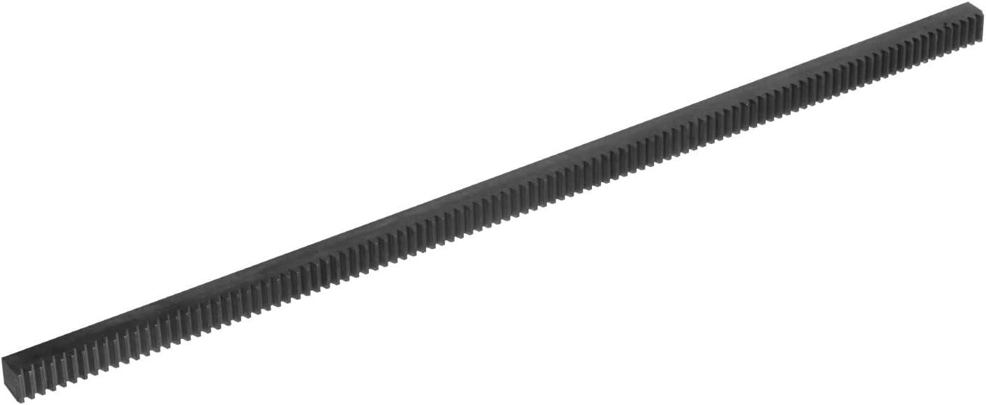 HARFINGTON Gear Rack 1.5Mod 15mmx15mmx500mm 45# Steel Straight Linear Spur Rack for Machines Automotive