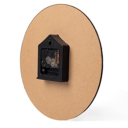 Homotte Wall Clock, 10 Inch Battery Operated Clocks Living Room Decor, Silent Non-Ticking Bathroom Round Country Retro Rustic Style Wall Clock for Home Bedroom Office - Image 6