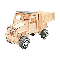 STEM Solar Powered Truck 3D Puzzle Wooden Science Kit Educational Engineering Toy for Kids Boys Girls Age 7+