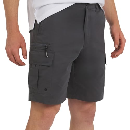 Quiksilver Mens Regular Fit Fixed Waist Water Friendly Active Hybrid Cargo Shorts Iron 40