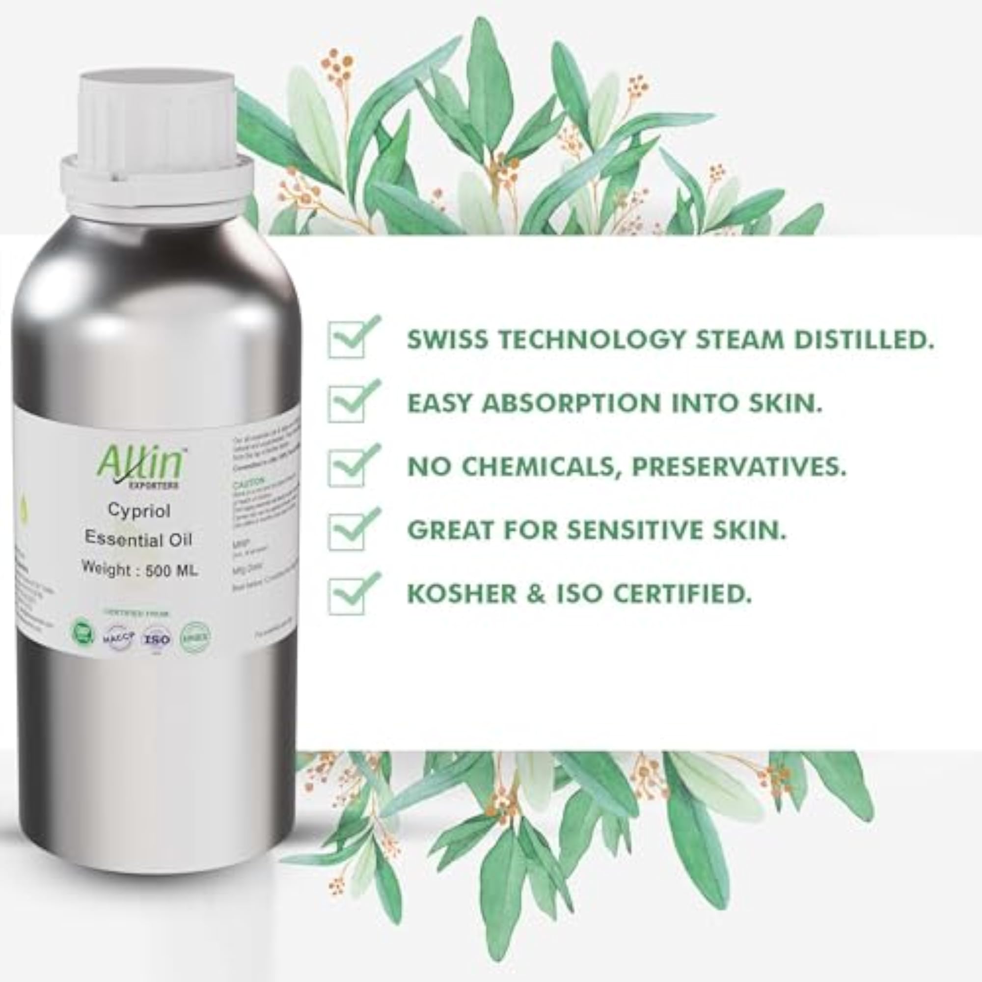 Cypriol Essential Oil Pure, Natural & Undiluted