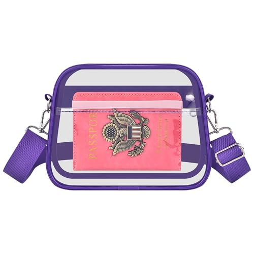 Image of Oraben Clear Bag for Stadium Events Clear Purse Stadium Bag Satchel Handbags for Sports Events Concerts Festivals | Stadium Approved