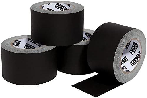 - Black Gaffers Tape 3 inch x 30 Yards - 4 Pack Pro Black Gaff Tape - No Residue, Water Resistant, Non-Reflective, Easy Tear - Multipurpose