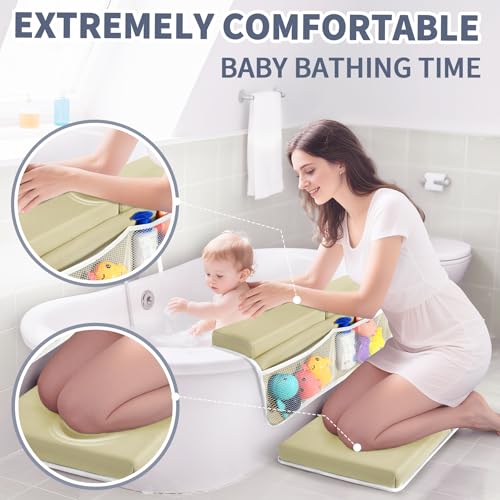 Protection genoux et coudes URMYWO pour le bain de bébé beige doux