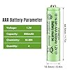 CICMOD AAA Rechargeable Batteries Ni-MH Solar Light Batteries 4 Pack 1.2V 600mAh for Outdoor Garden Decorative Lights #1