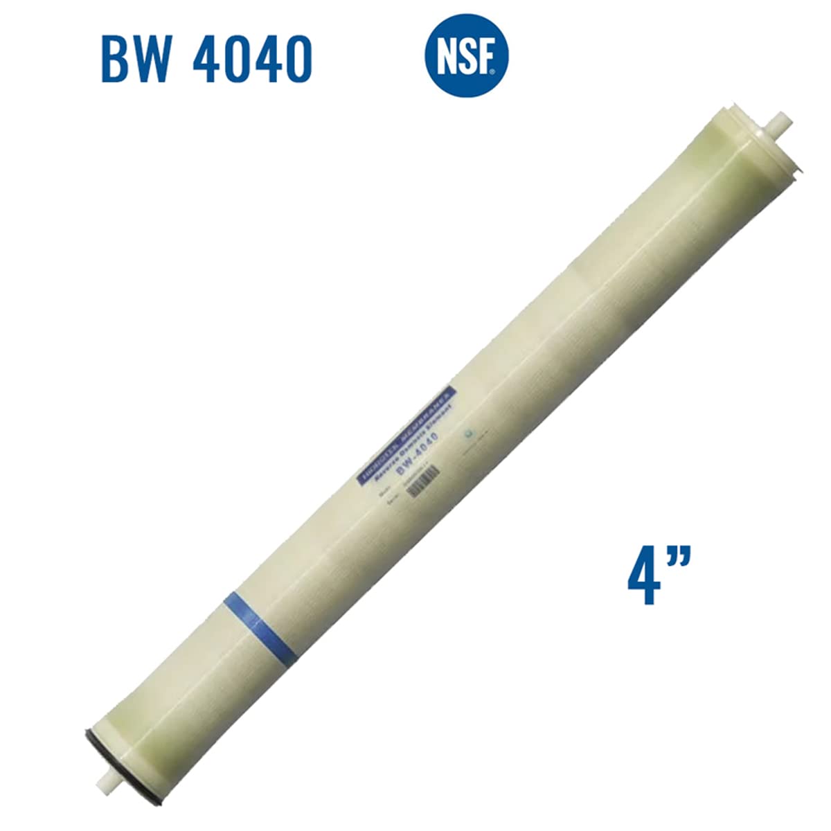 AcquaHOME® MEMBRANA RO BW4040-4" para ósmosis inversa 2400 GPD (GALLONES AL DÍA) USO PROFESIONAL E INDUSTRIAL – PARA AGUA SALMASTRA