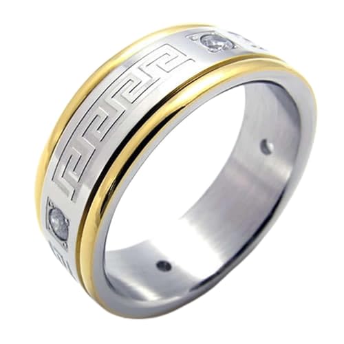 Bague homme acier inoxydable anneau idéal pour le quotidien des bikers