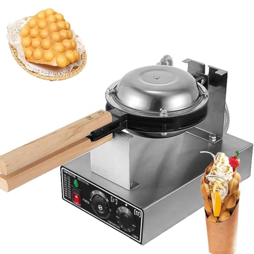 Dfdieratve Gaufrier Commercial, Gaufrier à Bulles, Gaufrier en Acier Inoxydable, Gaufrier AntiadhéSif, Plaque de Cuisson, Gaufrier, Rouleau de CrèMe GlacéE, CrêPièRe pour Collations