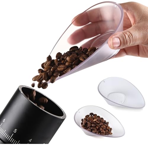 Bincoo Coffee Dosing Cup 2 Pack,Coffee Bean Weighing Bowls,Coffee Cupping Tray Weigh Coffee Bean Container,Espresso Accessories for Coffee or Tea,ABS Material,Smooth Pouring Design(Frosted-2pack)