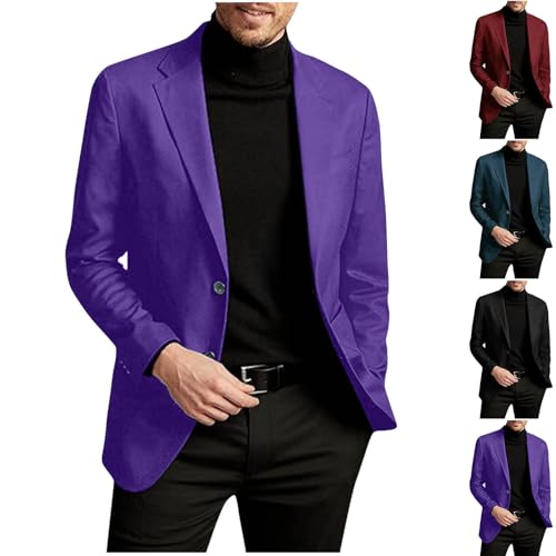 NUSGEAR Blazer Para Hombres Slim Fit Abrigos De Traje Blazer Hombres Un Botón Casual Chaqueta De Traje Slim Fit Para Ajustado Con Un Botón Para Traje Chaqueta Para Hombre Elegante Y Moderna