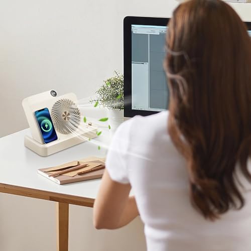 Ventilateur de table nomade léger pour bureau et fraîcheur en extérieur - 3