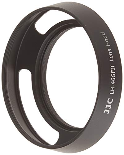 JJC LH-46GFII Metal Lens Hood Compatible with Panasonic Lumix G 20mm 1.7 II & 20mm 1.7 & 14mm 2.5 ASPH