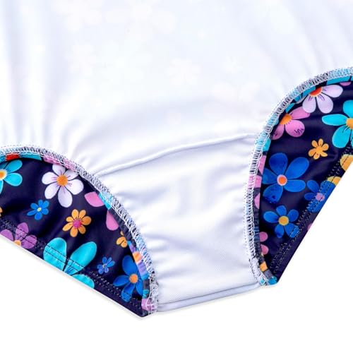 Image of Girls Swimsuit One Piece Bathing Suit with Adjustable Straps Cute Little Kids Swimming Suits Beach Swimwear 4T-12