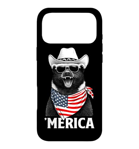 Honey Badger �A�����J���� �o���_�i �T���O���X �J�E�{�[�C�n�b�g �X�}�z�P�[�X iPhone 17 Pro Max �p