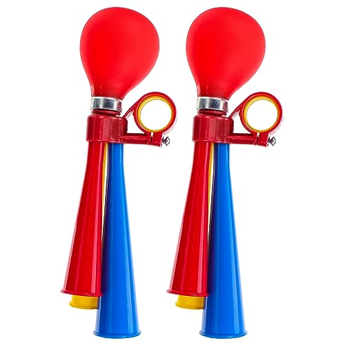 BESPORTBLE 2pcs Bicycle Air Horn Outdoor Portable Speaker Portable Outdoor Speaker Scooter Accessories for Kids Cycling Squeeze Ring Bicycle Retro Clown Horn Kids Bike Horn Resin Bike Supply