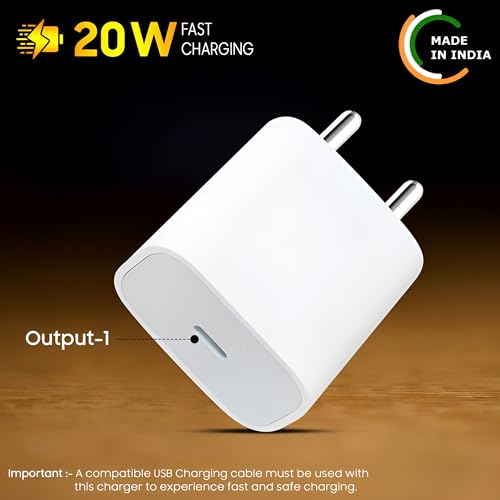 Image of iPhone USB C Charger, Type C Wall Charger for 15 14 13 12 11 Charger Fast Charging 20W Power Adapter for iPhone 15 /14 /14 Pro /14 Pro Max /14 Plus /13 /12 /11, XS /XR /X, iPad, Samsung, Nothing, CMF, More