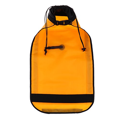 Leeadwaey Flotador inflable de doble cámara para palas de kayak de mar, color amarillo