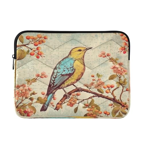 Funda para portátil diseño pájaro 13-14 pulgadas miniatura 1