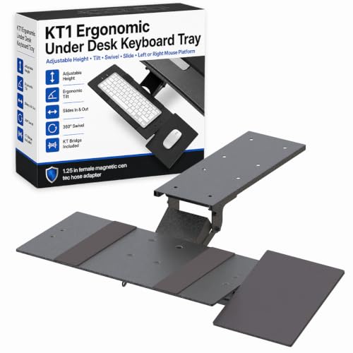 Uncaged Ergonomics (KT1-b) Ergonomic Under-Desk Computer Keyboard