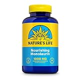 Nature's Life Monolaurin Capsules, 990 mg | Vegetarian | Support for Healthy Immune Function & Digestion | Optimal Wellness Benefits | 180 ct