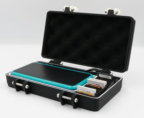 Rugged Protective Carrying Case for 2DS XL with Removable Flexible TPU Cushion, Foam and O-ring for Full System Protection
