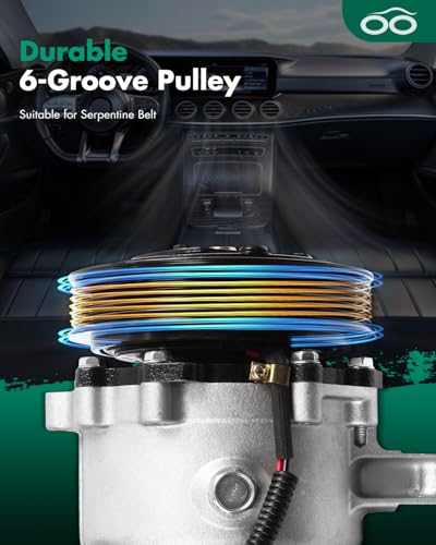 Image of SCITOO AC Compressor for Jeep for Liberty 3.7L 2002 2003 2004 2005 | Fast Cooling, Ultra Low Noise (≤72 dB)Air Conditioner Compressor with Clutch, Easy Installation, 98576 55037466AC