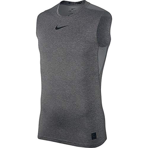 Nike Pro Fitted Tank Top Medium, Carbon Heather