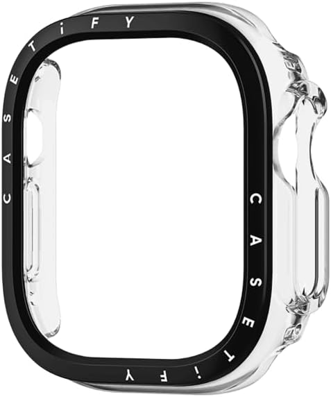 Clear Watch Case - Compatible with Apple Watch Ultra - 49mm - Clear Black