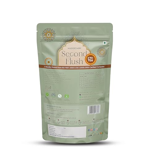 Image of DABRI Majherdabri Second Flush CTC Tea 250gm | Bold & Malty Black Tea with Rich Aroma | Premium Summer Harvest | Srong Patti Chai Blend for Daily Energy | Rich with Antioxidants