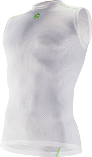 Cannondale Men's Sleeveless Base Layer, White, X-Large