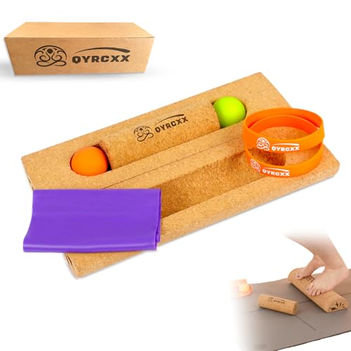 QYRCXX Balance Board - Foot Balance Board & Ankle Rehab Equipment - Professional Slackboard Balance Trainer for Adults & Seniors - Heavy Duty Ankle Strengthener Supports 440 lbs