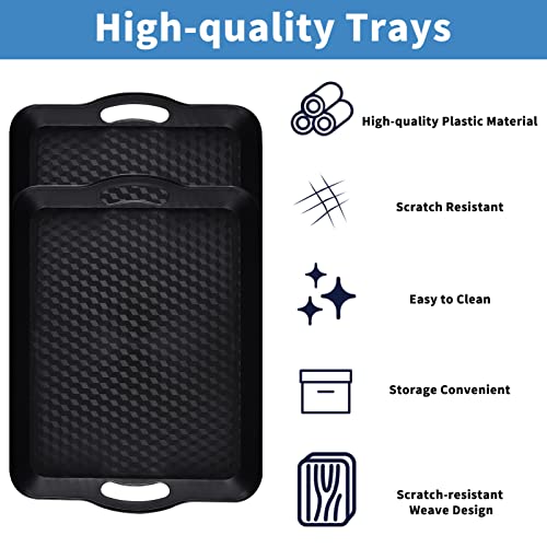 Plastic-Tray-with-Handles-2-Pack-Multi-Purpose-Rectangular-Non-Slip-Restaurant-Serving-Trays-Set-for-Parties-Coffee-Table-Kitchen-122x16-inch