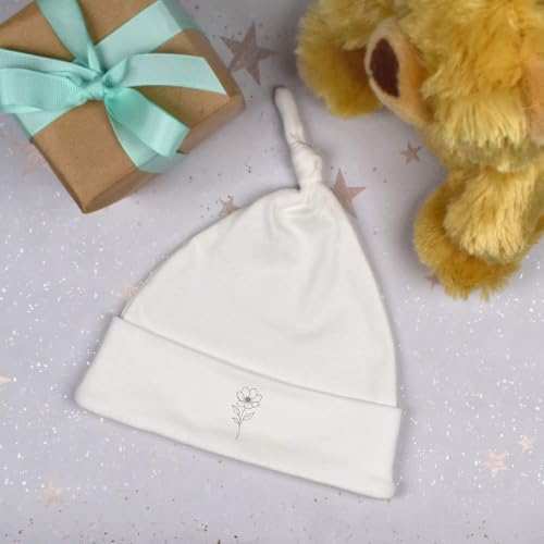 Azeeda 'Flower' Baby Beanie Hat (BH00034880) White3